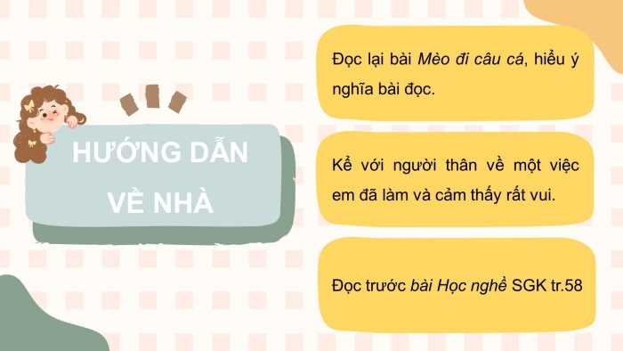 Giáo án điện tử tiếng việt 3 kết nối bài 13: Mèo đi câu cá. Tiết 3 - viết