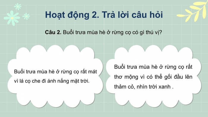 Giáo án điện tử tiếng việt 3 kết nối bài 7: Mặt trời xanh của tôi. Tiết 1 – 2. Đọc