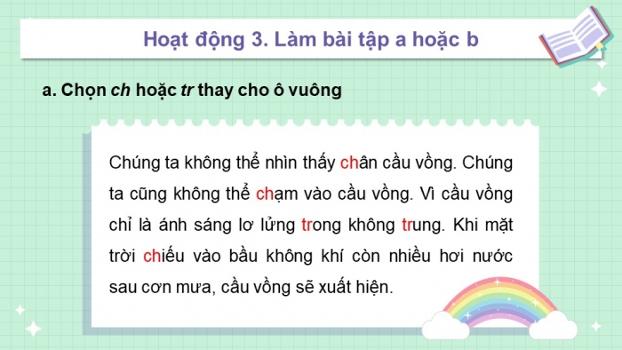 Giáo án điện tử tiếng việt 3 kết nối bài 1: Bầu trời. Tiết 3 - Viết