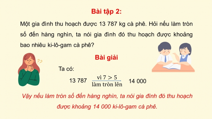 Giáo án điện tử toán 3 kết nối bài 61: Làm tròn số đến hàng nghìn, hàng chục nghìn