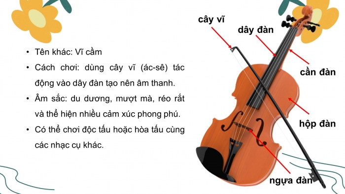 Giáo án điện tử âm nhạc 3 kết nối tiết 21: Ôn đọc nhạc bài số 3 - Thường thức âm nhạc giới thiệu đàn vi-ô-lông - nghe nhạc mùa xuân ơi