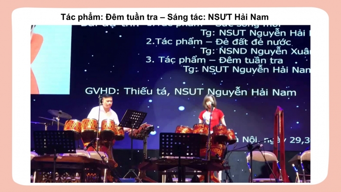 Giáo án điện tử âm nhạc 3 kết nối tiết 3: Ôn đọc nhạc bài số 1 – Thường thức âm nhạc dàn trống dân tộc