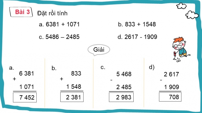 Giáo án điện tử toán 3 chân trời bài: Em làm được gì trang 18