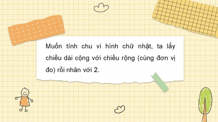 Giáo án điện tử toán 3 chân trời bài: Chu vi hình chữ nhật (2 tiết)