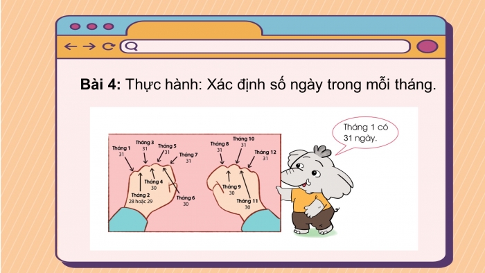 Giáo án điện tử toán 3 cánh diều bài: Tháng - Năm