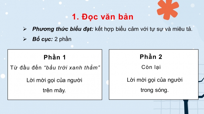 Giáo án điện tử ngữ văn 7 cánh diều tiết: Văn bản 2 - Mây và sóng