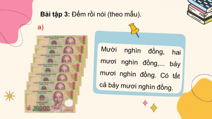 Giáo án điện tử toán 3 chân trời bài: Tiền Việt Nam 