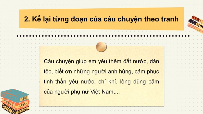 Giáo án điện tử tiếng việt 3 kết nối tri thức bài 23. Hai bà Trưng - Tiết 2. Nói và nghe