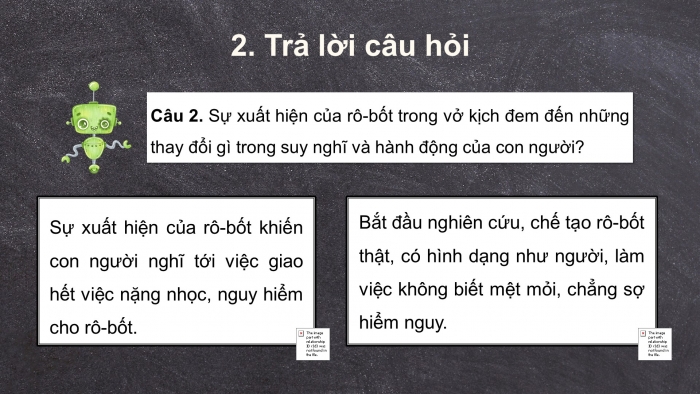 Giáo án điện tử tiếng việt 3 kết nối tri thức bài 26. Rô-bốt ở quanh ta- Tiết 1. Đọc