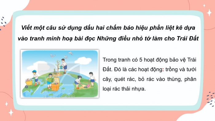 Giáo án điện tử tiếng việt 3 kết nối tri thức bài 28: Những điều nhỏ tớ làm cho trái đất- Tiết 3: Luyện từ và câu