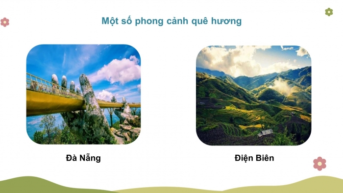 Giáo án điện tử mĩ thuật 4 chân trời bản 1 CĐ 1 Bài 2: Phong cảnh quê em