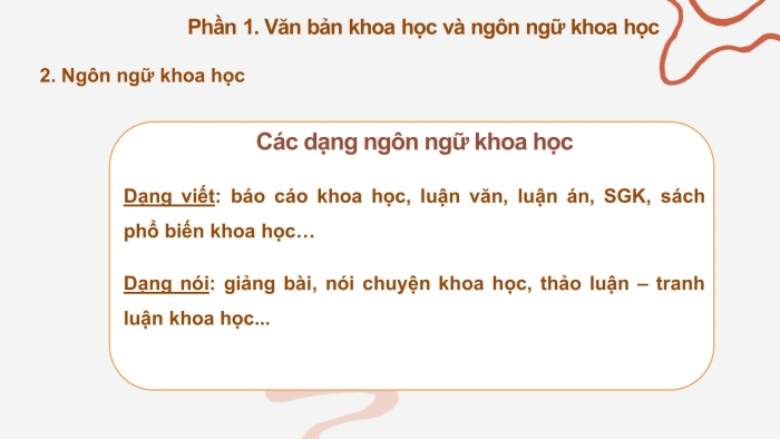 Giáo án điện tử Ngữ văn 12 bài: Phong cách ngôn ngữ khoa học