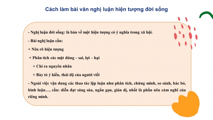 Giáo án điện tử Ngữ văn 12 bài: Nghị luận về một hiện tượng đời sống