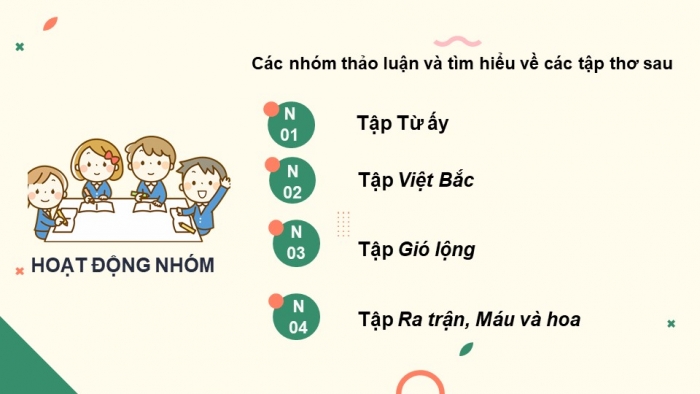 Giáo án điện tử Ngữ văn 12 bài: Việt Bắc (Phần tác giả)