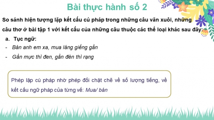 Giáo án điện tử Ngữ văn 12 bài: Thực hành một số phép tu từ cú pháp