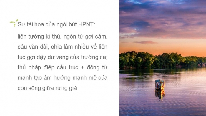 Giáo án điện tử Ngữ văn 12 bài: Ai đã đặt tên cho dòng sông? (trích)