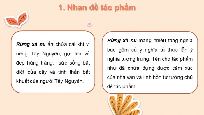 Giáo án điện tử Ngữ văn 12 bài: Rừng xà nu