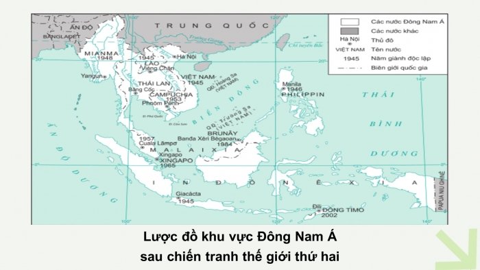 Giáo án điện tử Lịch sử 12 bài 4: Các nước Đông Nam Á và Ấn Độ