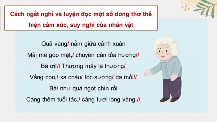 Giáo án điện tử Tiếng Việt 4 chân trời CĐ 2 Bài 3 Đọc: Quả ngọt cuối mùa