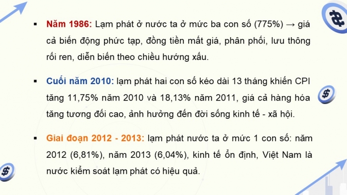 Giáo án điện tử Kinh tế pháp luật 11 kết nối Bài 3: Lạm phát