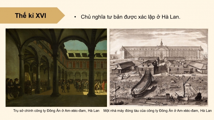 Giáo án điện tử Lịch sử 11 chân trời Bài 2: Sự xác lập và phát triển của chủ nghĩa tư bản (P1)