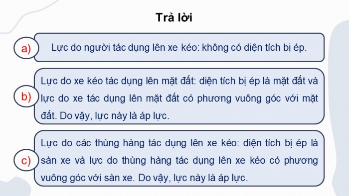 Giáo án điện tử KHTN 8 cánh diều Bài 16: Áp suất