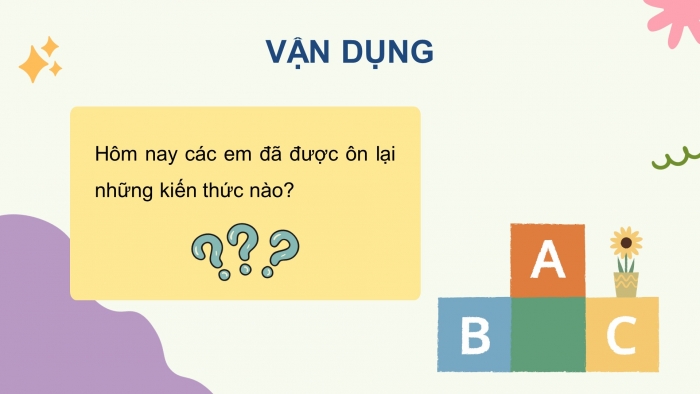 Giáo án điện tử tiếng việt 3 kết nối tiết 5: Ôn tập giữa học kì 2