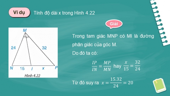 Giáo án điện tử Toán 8 kết nối Bài 17: Tính chất đường phân giác của tam giác