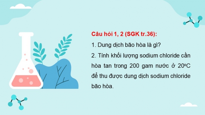 Giáo án điện tử KHTN 8 cánh diều Bài 6: Nồng độ dung dịch