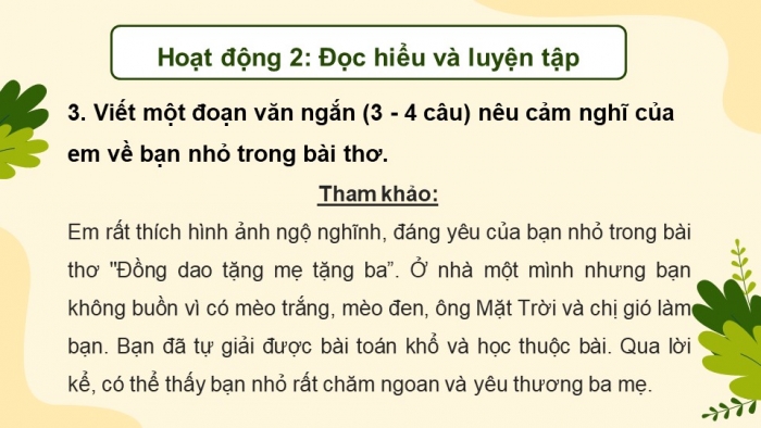 Giáo án điện tử Tiếng Việt 4 cánh diều Bài 10: Ôn tập cuối học kì 1 - Tiết 1, 2, 3