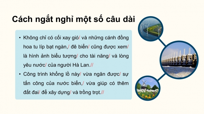 Giáo án điện tử Tiếng Việt 4 chân trời CĐ 3 Bài 6 Đọc: Kì quan đê biển