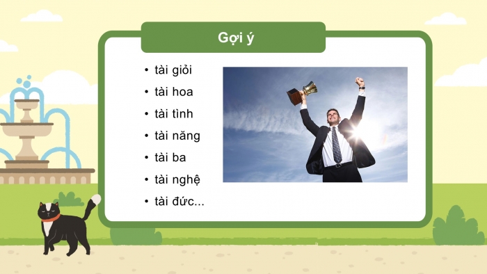Giáo án điện tử Tiếng Việt 4 chân trời CĐ 3 Bài 8 Luyện từ và câu: Mở rộng vốn từ Tài trí