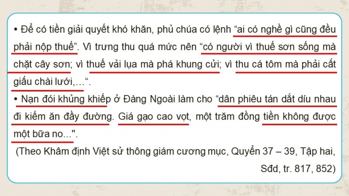 Giáo án điện tử Lịch sử 8 cánh diều Bài 6: Khởi nghĩa nông dân ở Đàng Ngoài thế kỉ XVIII