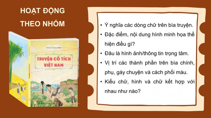 Giáo án điện tử Mĩ thuật 8 chân trời (bản 2) Bài 5: Thiết kế bìa tranh truyện