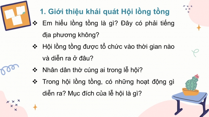 Giáo án điện tử tiết: Đọc - Hội lồng tồng