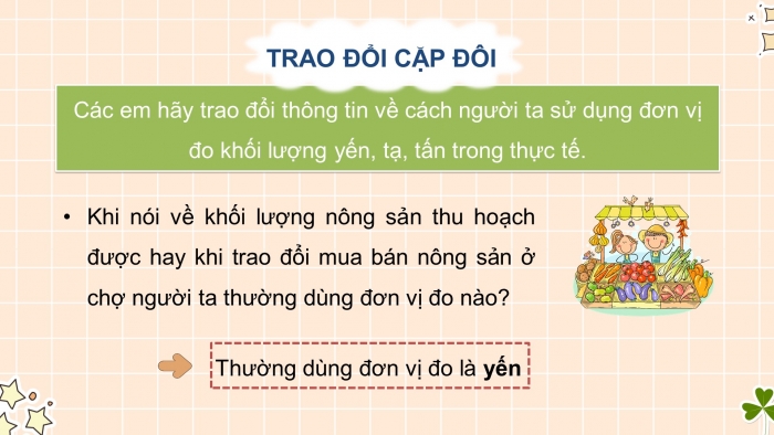 Giáo án điện tử Toán 4 kết nối Bài 17: Yến, tạ, tấn