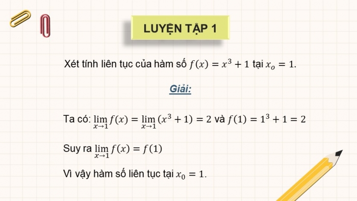 Giáo án điện tử Toán 11 cánh diều Chương 3 Bài 3: Hàm số liên tục