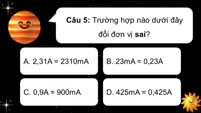 Giáo án điện tử KHTN 8 cánh diều: Bài tập chủ đề 5