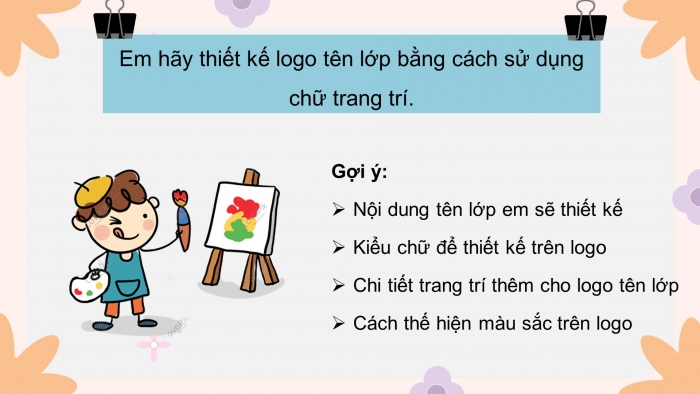 Logo dạng chữ trong giáo án điện tử không chỉ là một hình ảnh đơn giản, mà còn có tính chất giúp các bé học tập tập trung hơn, hiểu bài tốt hơn. Với logo dạng chữ, giáo án điện tử sẽ trở nên sinh động, thú vị và phù hợp với các bé học sinh. Đồng thời cũng giúp cho giáo viên quản lý và điều hành nội dung bài giảng một cách chuyên nghiệp, tốt nhất.