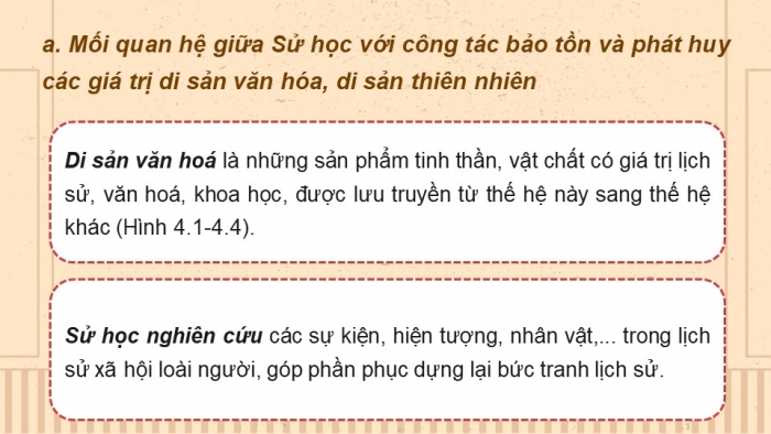 Giáo án điện tử bài 4: Sử học với một số lĩnh vực ngành nghề hiện đại