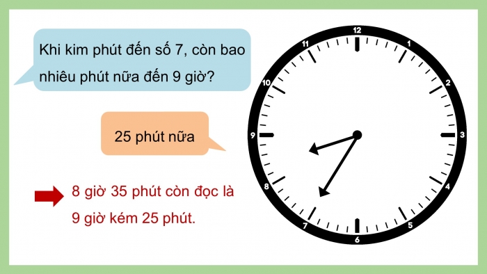 Giáo án điện tử bài 15: Xem đồng hồ