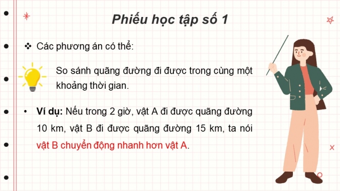 Giáo án điện tử KHTN 7 cánh diều – Phần vật lí bài 7: Tốc độ của chuyển động