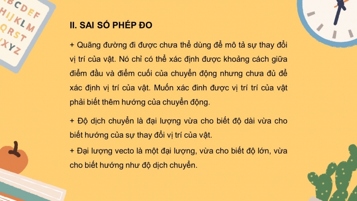 Giáo án điện tử vật lí 10 kết nối bài 4: Độ dịch chuyển và quãng đường