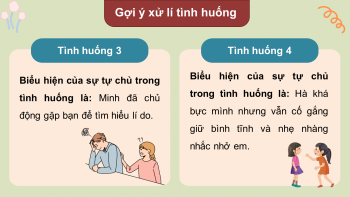 Giáo án điện tử HĐTN 8 cánh diều Chủ đề 4 - HĐGDTCĐ: Tự chủ trong các mối quan hệ