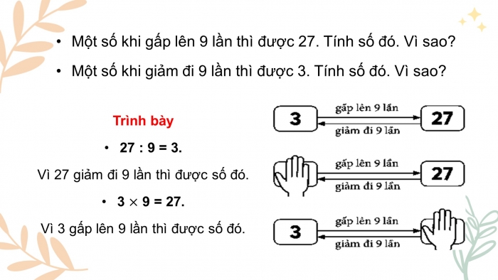 Giáo án điện tử toán 3 chân trời bài: Bảng chia 9