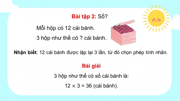 Giáo án điện tử toán 3 chân trời bài: Nhân với số có một chữ số trong phạm vi 1000