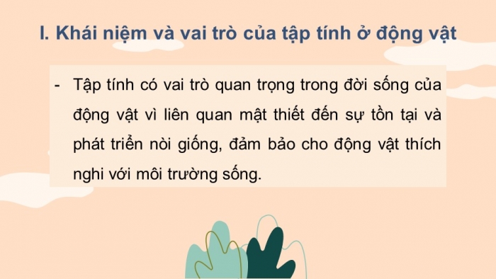 Giáo án điện tử KHTN 7 cánh diều – Phần sinh học bài 28. Tập tính ở động vật