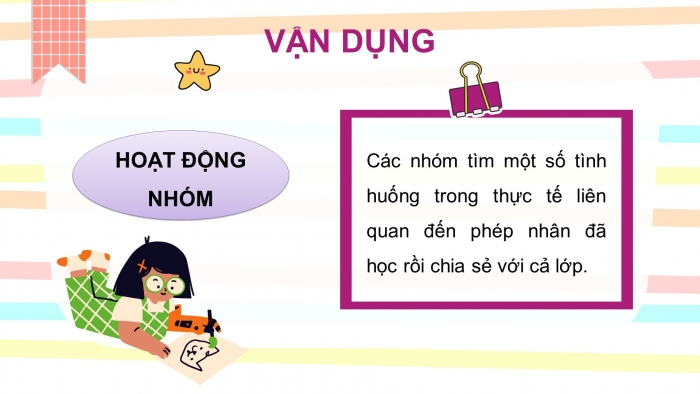 Giáo án điện tử toán 3 cánh diều bài: Nhân với số có một chữ số (không nhớ)