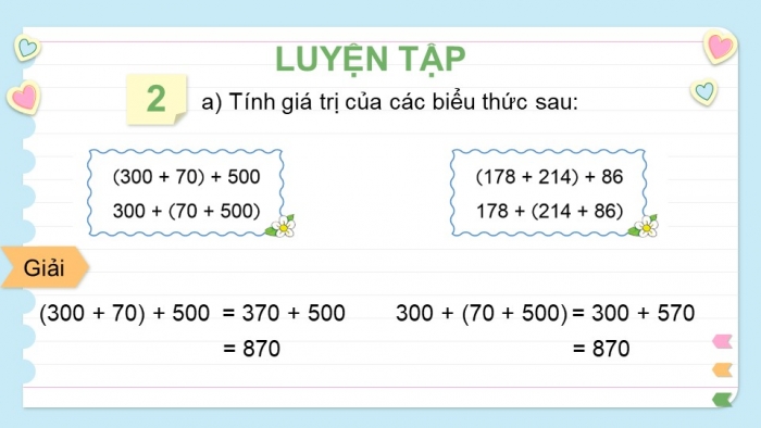 Giáo án điện tử toán 3 cánh diều bài: Luyện tập trang 95