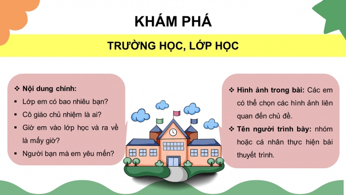 Giáo án điện tử tin học 3 cánh diều bài 3: Bài trình chiếu của em